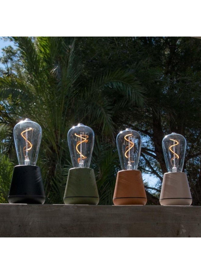 Humble One table lamp | Indoor and outdoor use | impact-resistant PET | Splash waterproof | 8.5 cm x 19.5 cm - White marble - Image 4